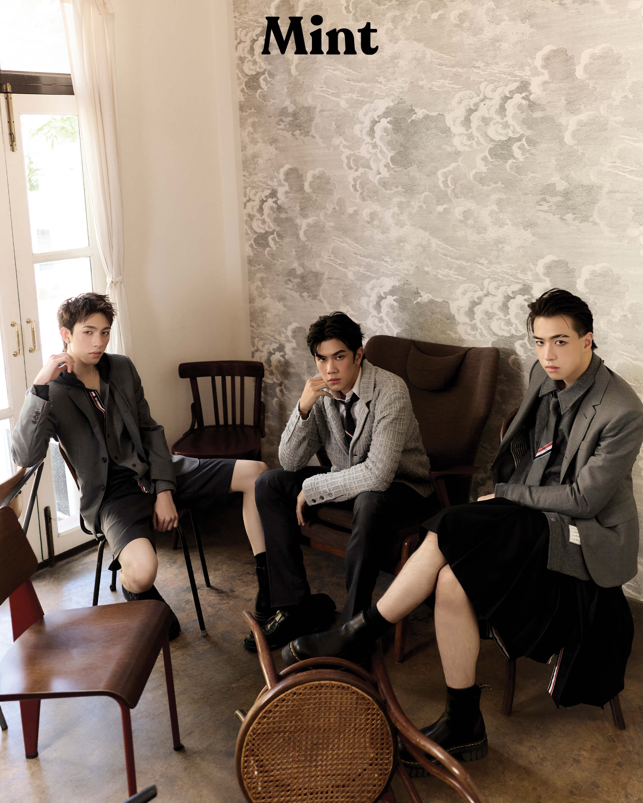หล่อปะทะ! เปิดภาพเซ็ตแรก ‘วิคเตอร์-อองรี-โชกุน’ ใน Mint Talk ก่อนที่จะไปพบในโปรเจกต์ VOC