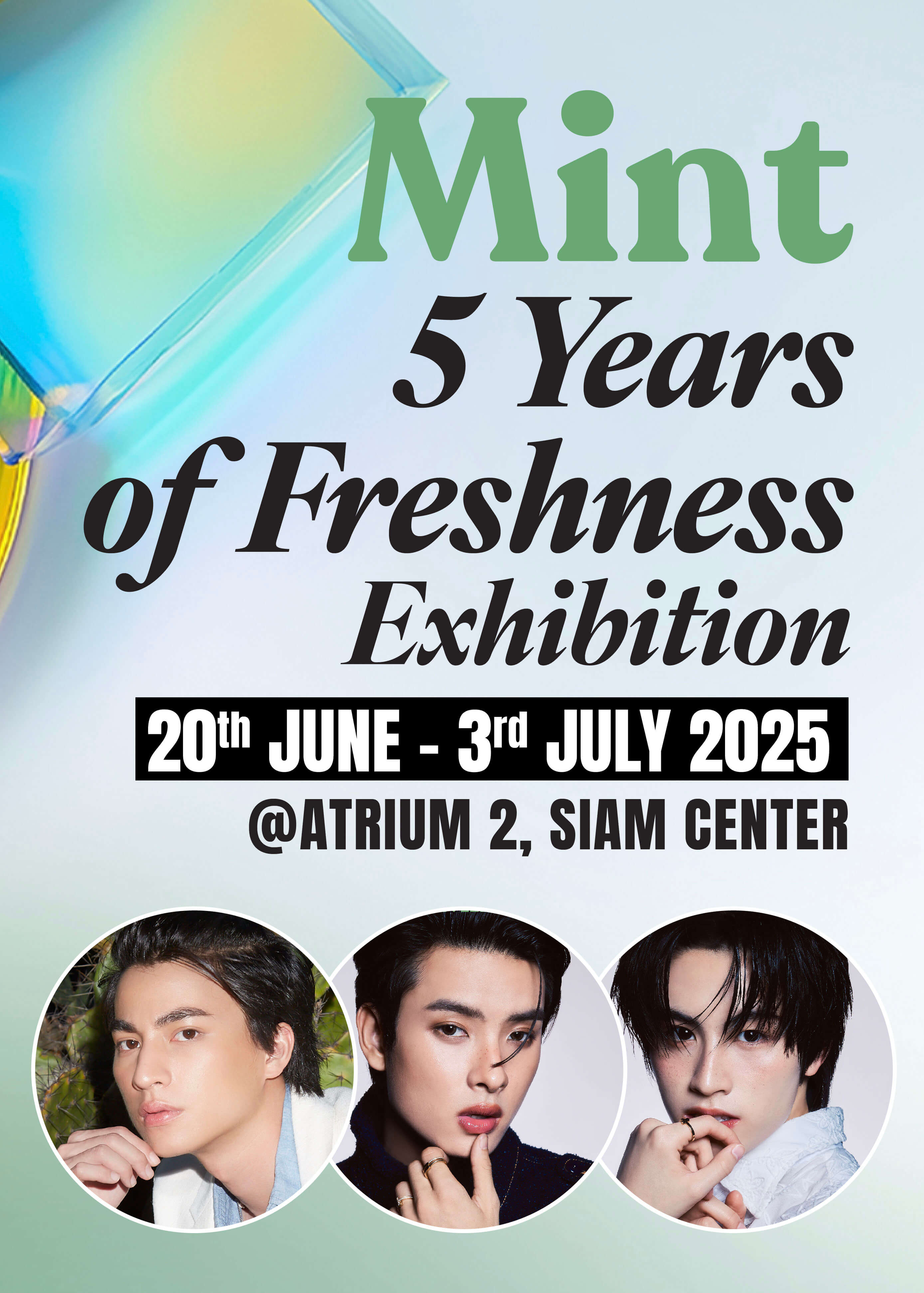 ปักวัน! Mint ฉลอง 5 ปี เดบิวต์นิทรรศการ “MINT 5 Years of Freshness” กลาง Siam Center ‘กลัฟ-ขุนพล-เอเอ’ ร่วมเปิดงาน 20 มิ.ย.นี้